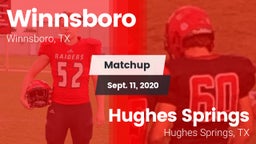 Matchup: Winnsboro vs. Hughes Springs  2020