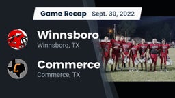 Recap: Winnsboro  vs. Commerce  2022
