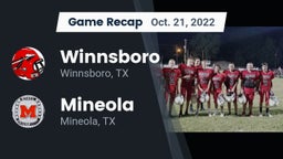 Recap: Winnsboro  vs. Mineola  2022