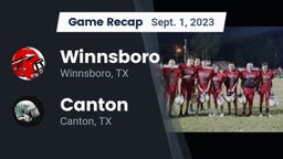 Recap: Winnsboro  vs. Canton  2023