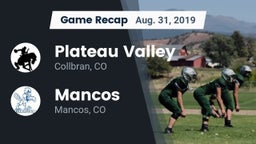 Recap: Plateau Valley  vs. Mancos  2019