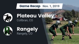 Recap: Plateau Valley  vs. Rangely  2019