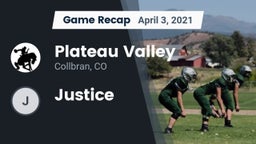 Recap: Plateau Valley  vs. Justice  2021