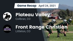 Recap: Plateau Valley  vs. Front Range Christian  2021