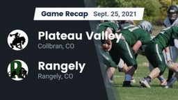 Recap: Plateau Valley  vs. Rangely  2021