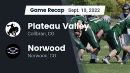 Recap: Plateau Valley  vs. Norwood  2022
