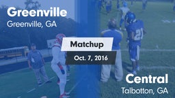 Matchup: Greenville vs. Central  2016