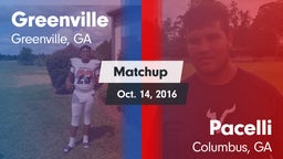Matchup: Greenville vs. Pacelli  2016