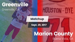 Matchup: Greenville vs. Marion County  2017