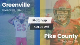 Matchup: Greenville vs. Pike County  2018