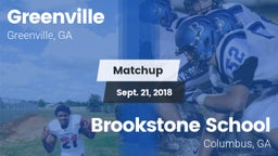 Matchup: Greenville vs. Brookstone School 2018