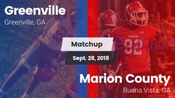 Matchup: Greenville vs. Marion County  2018