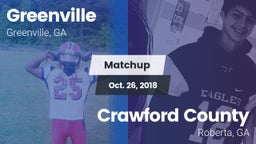 Matchup: Greenville vs. Crawford County  2018