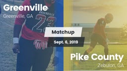 Matchup: Greenville vs. Pike County  2019