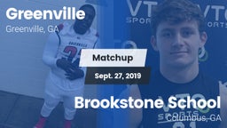 Matchup: Greenville vs. Brookstone School 2019
