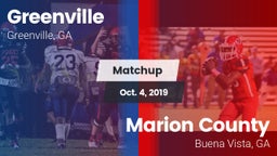 Matchup: Greenville vs. Marion County  2019