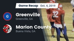Recap: Greenville  vs. Marion County  2019