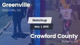 Matchup: Greenville vs. Crawford County  2019