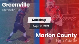 Matchup: Greenville vs. Marion County  2020