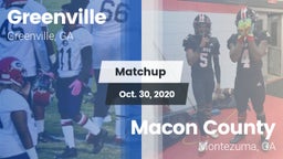 Matchup: Greenville vs. Macon County  2020