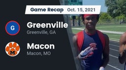 Recap: Greenville  vs. Macon  2021