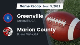 Recap: Greenville  vs. Marion County  2021