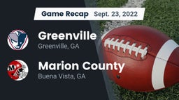 Recap: Greenville  vs. Marion County  2022