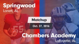 Matchup: Springwood vs. Chambers Academy  2016