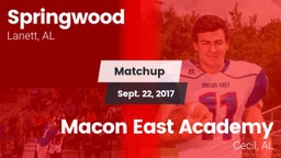 Matchup: Springwood vs. Macon East Academy  2017