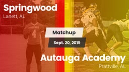 Matchup: Springwood vs. Autauga Academy  2019