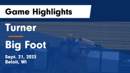 Turner  vs Big Foot  Game Highlights - Sept. 21, 2023