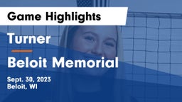 Turner  vs Beloit Memorial  Game Highlights - Sept. 30, 2023