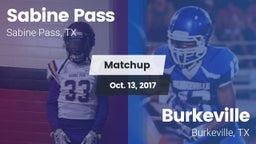 Matchup: Sabine Pass vs. Burkeville  2017