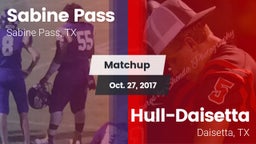 Matchup: Sabine Pass vs. Hull-Daisetta  2017