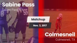 Matchup: Sabine Pass vs. Colmesneil  2017