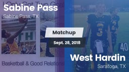 Matchup: Sabine Pass vs. West Hardin  2018