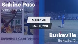 Matchup: Sabine Pass vs. Burkeville  2018