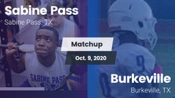 Matchup: Sabine Pass vs. Burkeville  2020