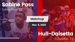 Matchup: Sabine Pass vs. Hull-Daisetta  2020