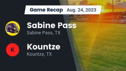 Recap: Sabine Pass  vs. Kountze  2023