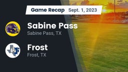 Recap: Sabine Pass  vs. Frost  2023