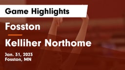 Fosston  vs Kelliher Northome Game Highlights - Jan. 31, 2023