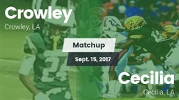 Matchup: Crowley vs. Cecilia  2017