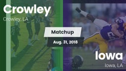 Matchup: Crowley vs. Iowa  2018