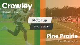 Matchup: Crowley vs. Pine Prairie  2018