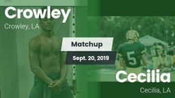 Matchup: Crowley vs. Cecilia  2019