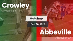 Matchup: Crowley vs. Abbeville  2020