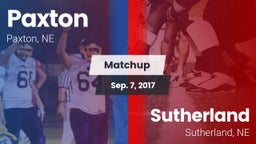 Matchup: Paxton vs. Sutherland  2017