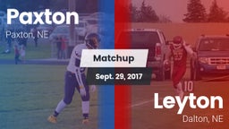 Matchup: Paxton vs. Leyton  2017