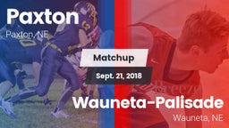 Matchup: Paxton vs. Wauneta-Palisade  2018